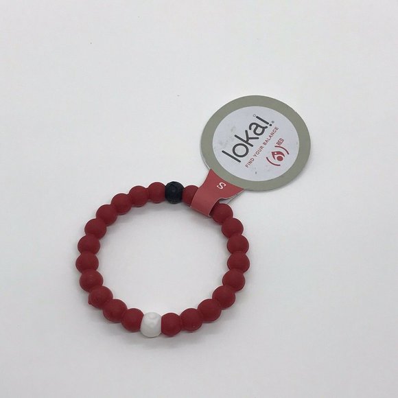 Lokai Find Your Balance Bracelet Red Size Small - Picture 6 of 6